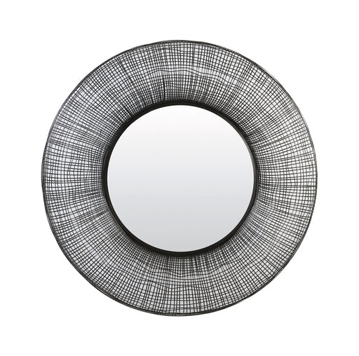 Light & Living Spiegel Samat Ø89cm - Zwart - Rond