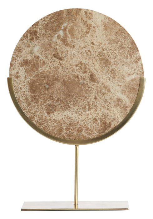 Light & Living Ornament Moreno Op voet, Marmer - Bruin