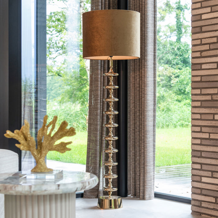 Richmond Vloerlamp Jane 138cm - Goud (excl. kap)