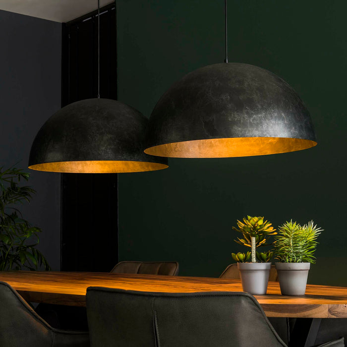 Hanglamp Dome 2-lamps, Ø60cm - Charcoal