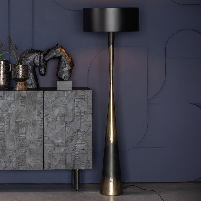 BePureHome Vloerlamp Blackout Too - Zwart