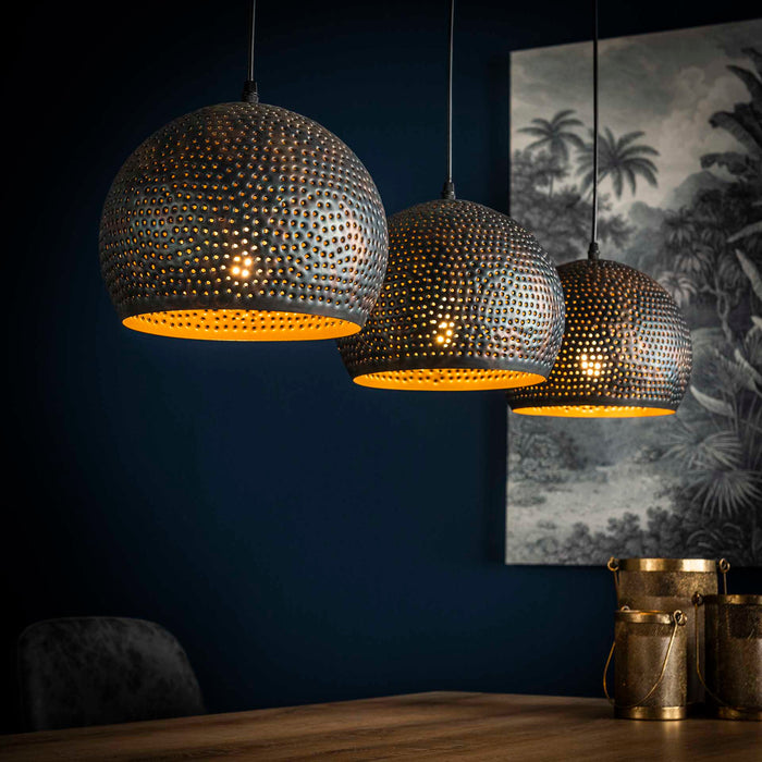 Hanglamp Murray 3-lamps - 56 - Zwart bruin (56)