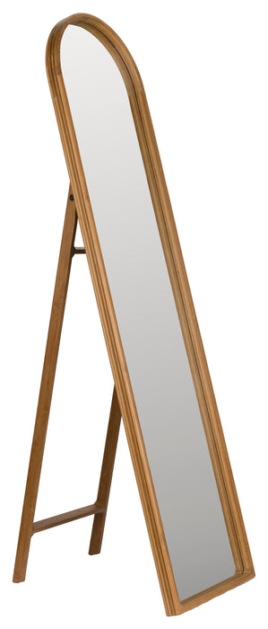 Dutchbone Staande Spiegel Caroun Bamboe, 160 x 40cm - Bruin - Passpiegel - Japandi