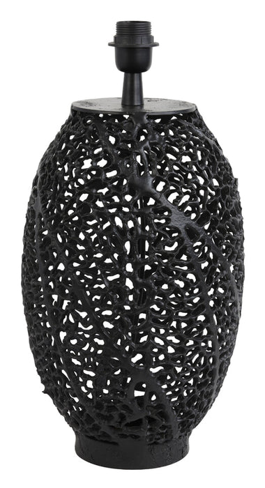 Light & Living Tafellamp Sinula 44cm - Mat Zwart (excl. kap)