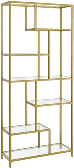 CASAMODA Boekenkast Goud - H180 x B80 x D30 cm - ThatLyfeStyle