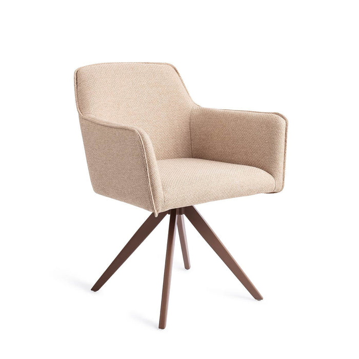 Jesper Home Draaibare Eetkamerstoel Hofu Turn Brown