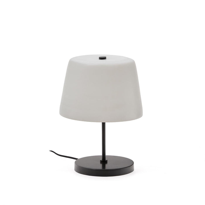 Kave Home Tafellamp Nefar Matglas, 38cm - Wit