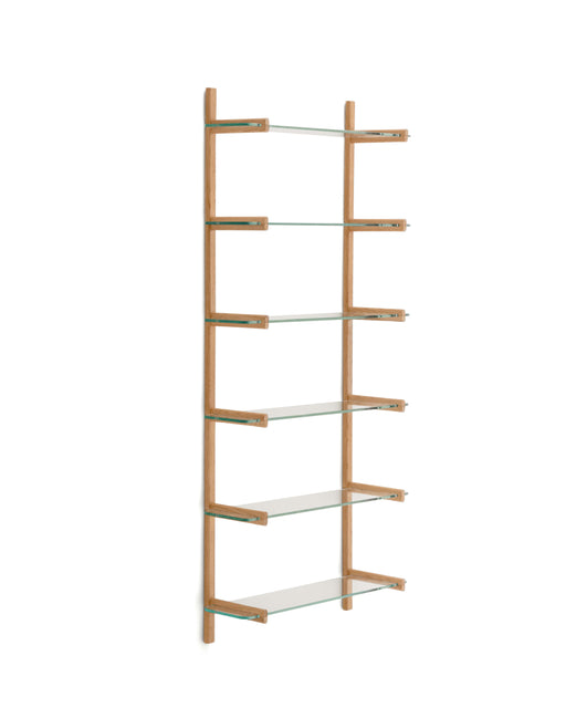 Kave Home Wandrek Sitra Eikenhout en glas, 202 x 90cm - Bruin