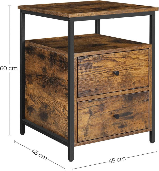 MIRA Home - Nachtkastje 45x45x60 - ThatLyfeStyle