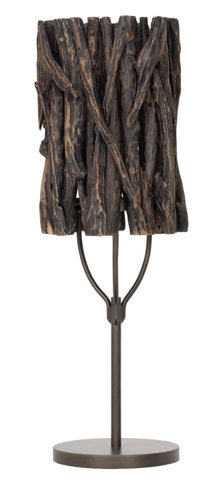 MUST Living Tafellamp Forest Teakhout, 70cm - Bruin