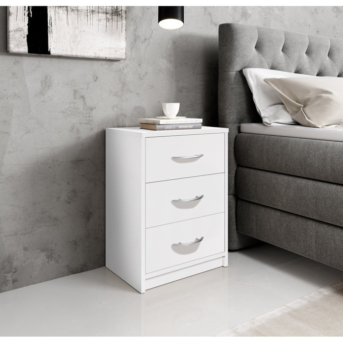 Nachtkastje Alba Wit - 39x54x28 cm - ThatLyfeStyle