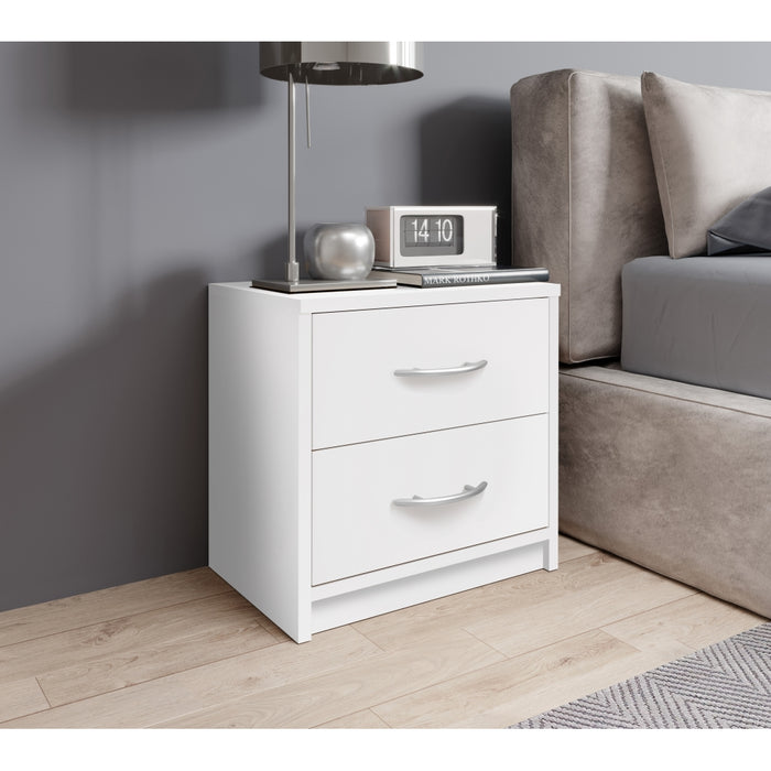 Nachtkastje Alba Wit - 39x39x28 cm - ThatLyfeStyle