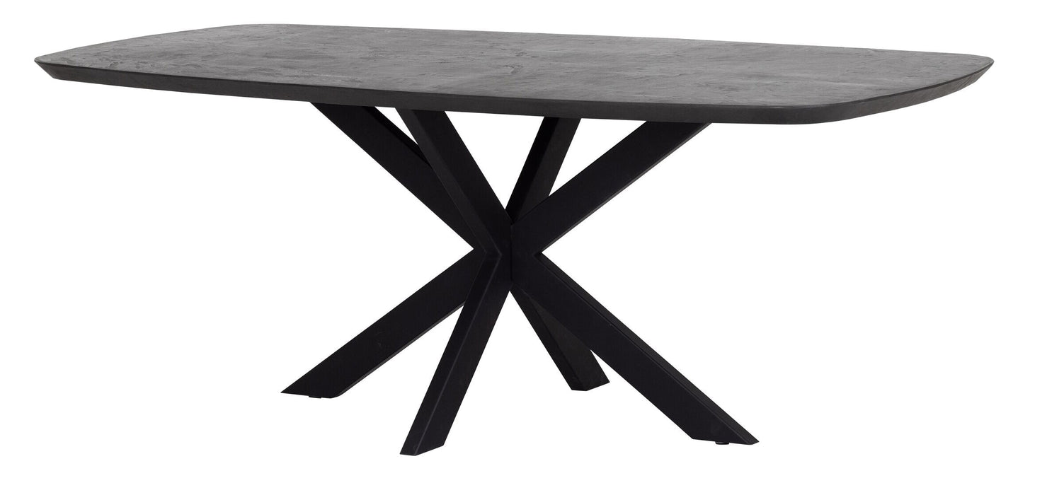 DTP Home Deens Ovale Eettafel Vito Mortex - Antraciet - Ovaal
