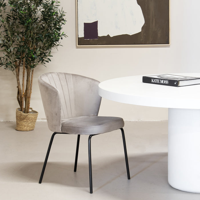 Stoel Mendy Velvet Champagne - Giga Meubel - ThatLyfeStyle