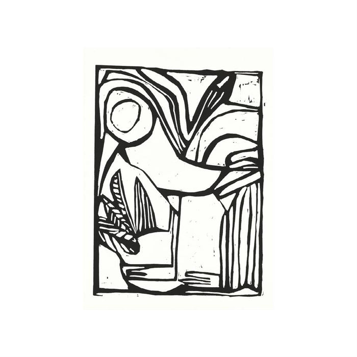 Urban Cotton Wandkleed Vogel in zwart frame, Large, 145 x 190cm