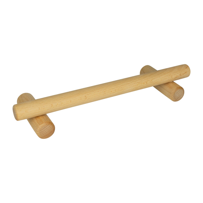 QUVIO Kledingrek voor wand - Hout - 30 cm - Bruin