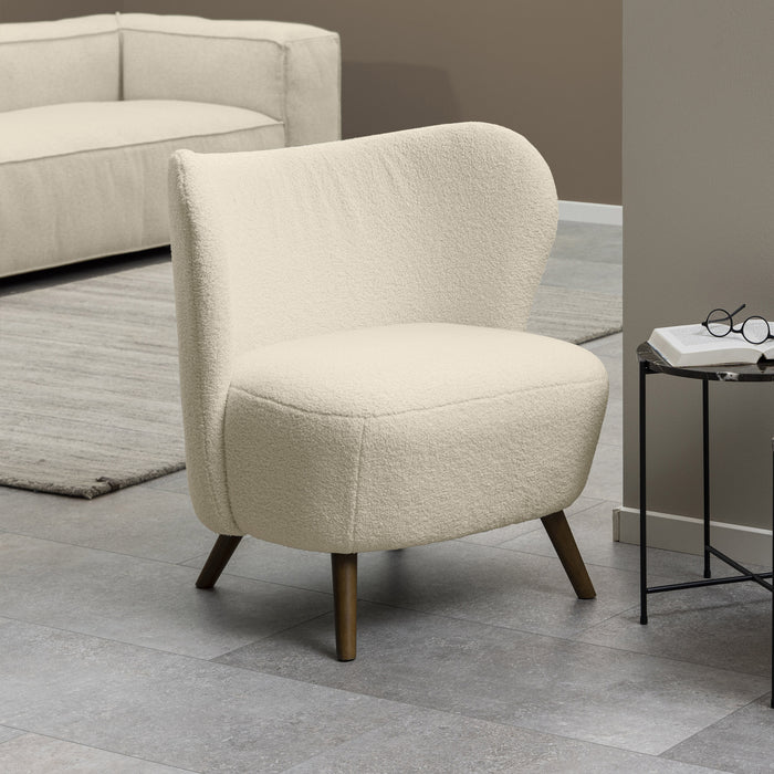 Bendt Fauteuil Bram Teddy - Crème - Japandi