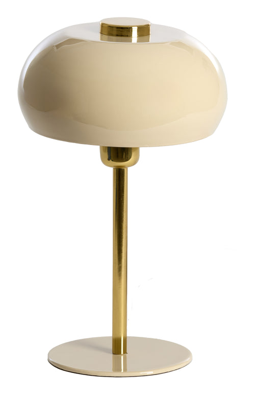 Light & Living Tafellamp Surin 34cm - Lichtgrijs/Goud