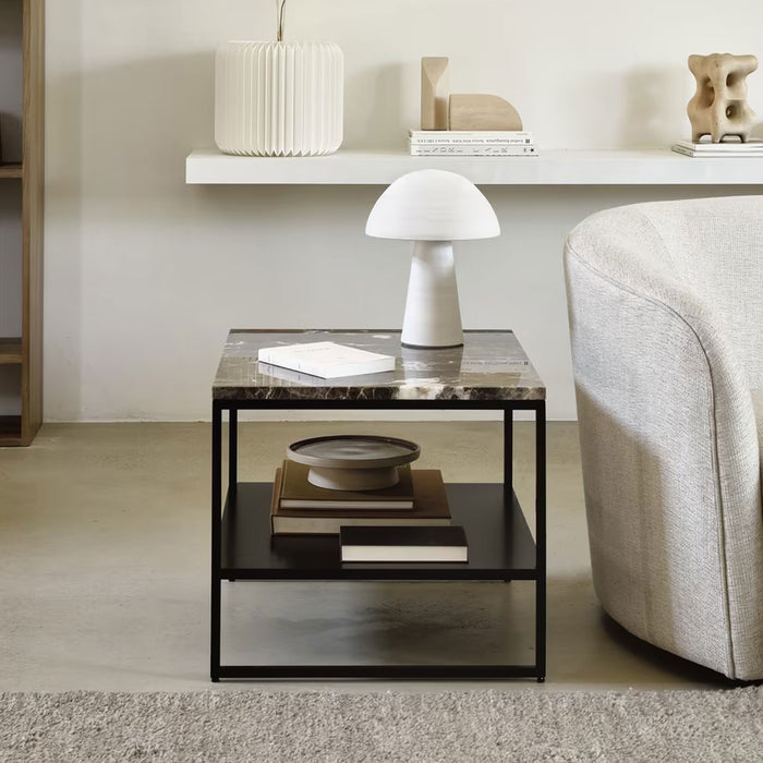 Ethnicraft Bijzettafel Stone Marmer, 60 x 53cm