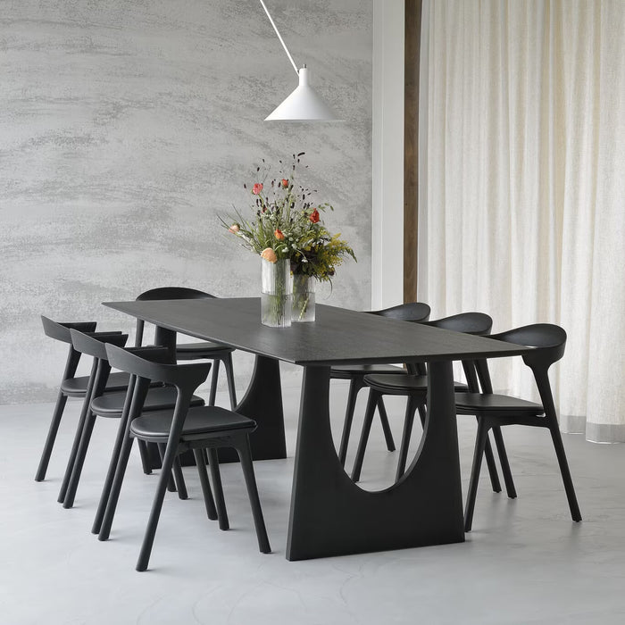 Ethnicraft Eettafel Geometric Gevernist Eikenhout - Zwart