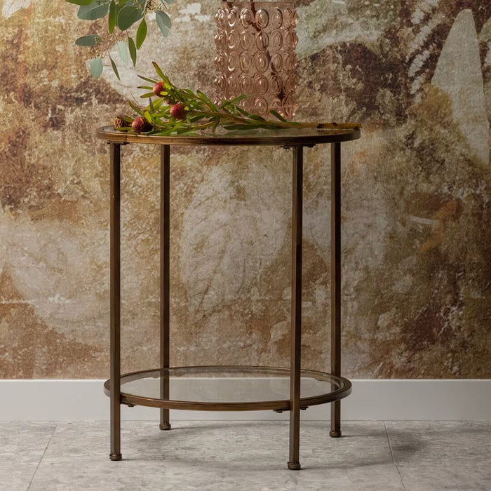BePureHome Bijzettafel Goddess Too 46cm - Antique Brass - Rond