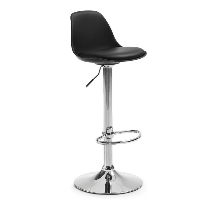 Kave Home Barkruk Orlando-T (zithoogte 60-82cm) - zwart