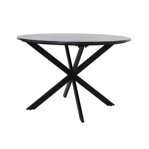 Light & Living Ronde Eettafel Tomochi Ø120cm Marmer - Zwart