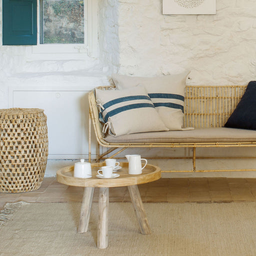 Kave Home Bijzettafel Glenda 55cm, Teakhout - Rond