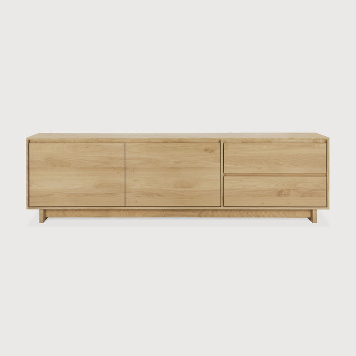 Ethnicraft TV-meubel Wave Geolied Eikenhout, 210cm - Naturel
