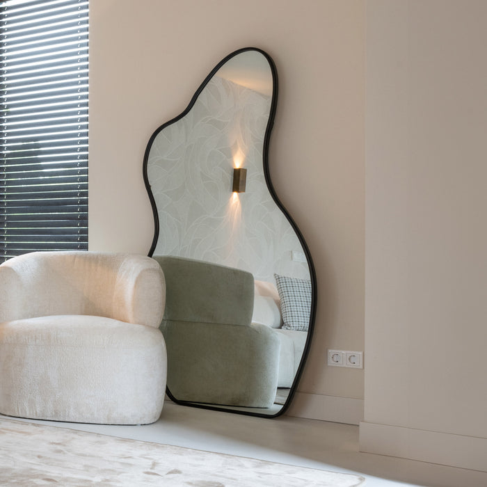 Richmond Organische Spiegel Aldon 181 x 91cm - Zwart - Passpiegel