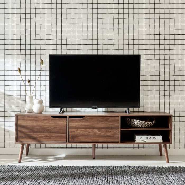 sweeek - Tv-meubel, walnoot, b 160 x d 40 x h 50cm - ThatLyfeStyle