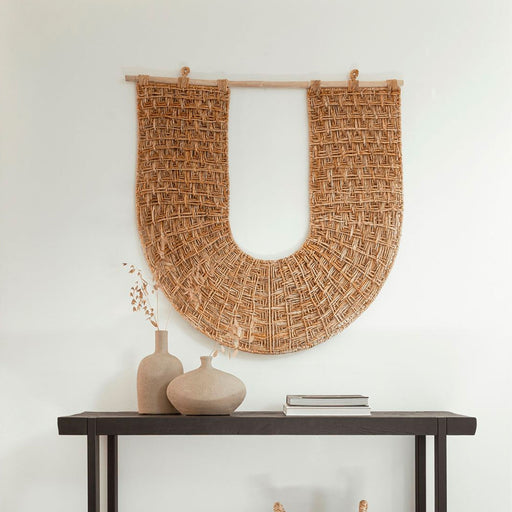 MUST Living Wanddecoratie Ufo Abaca, 104 x 106cm