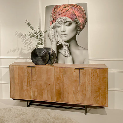 Livingfurn Dressoir Valdez Mangohout, 180cm - Bruin