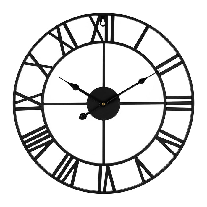 QUVIO Wandklok klassiek - Staal - Diameter 45 cm