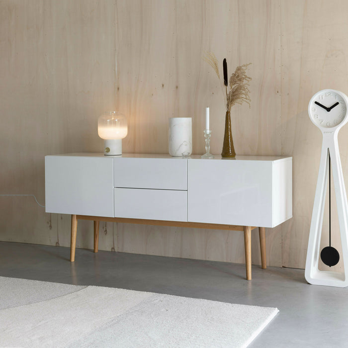 Zuiver Dressoir High on Wood - Glossy White