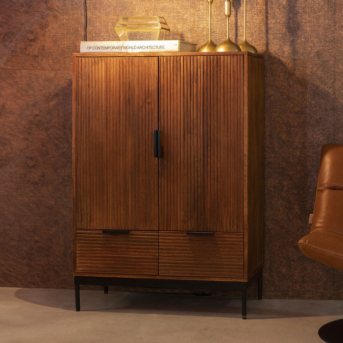 Dutchbone Opbergkast Saroo 115 x 80cm, Mangohout - Bruin