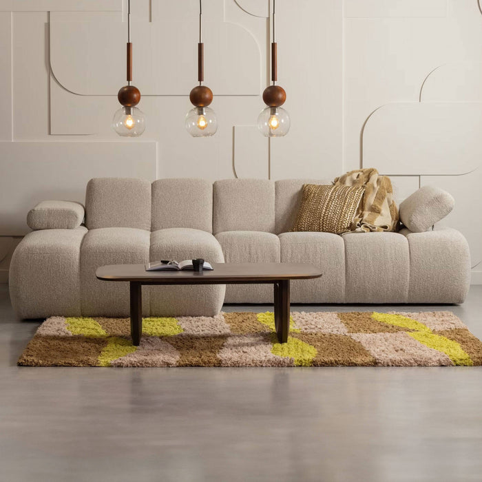 WOOOD Loungebank Mojo Bouclé - Beige Melange - ThatLyfeStyle