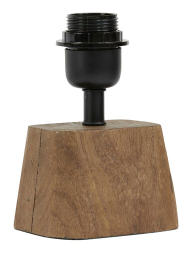 Light & Living Tafellamp Kardan Mangohout, 19cm - Bruin (excl. kap)