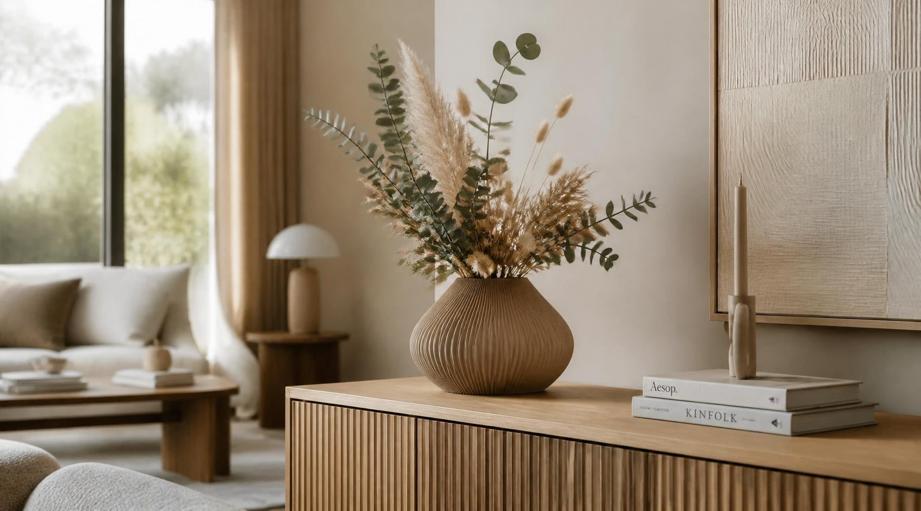 3d geprinte vaas stylen interieur