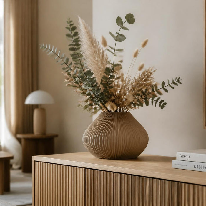 3d geprinte vaas stylen interieur