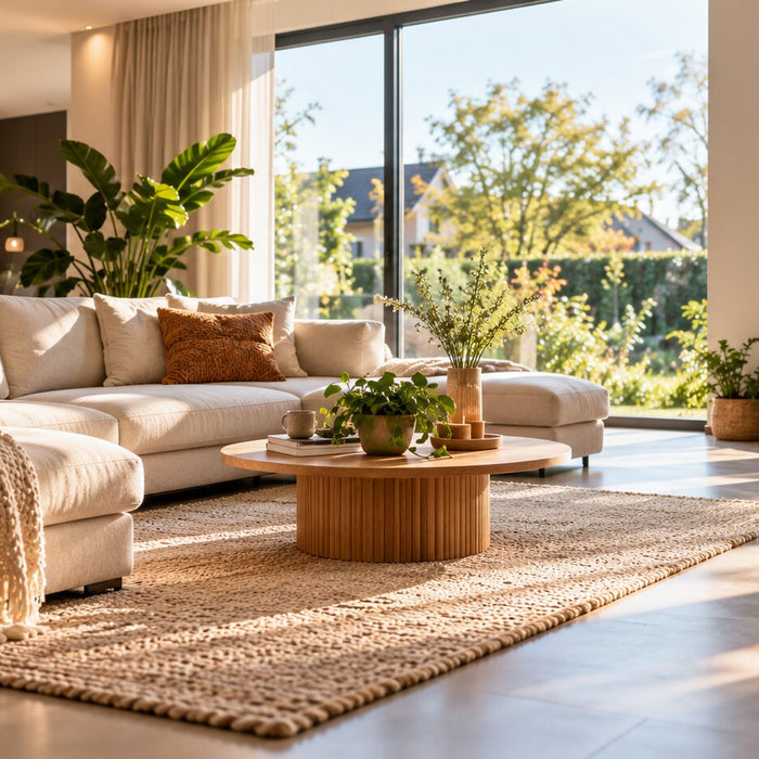 Comfortabele woonkamer met een gezond en aangenaam binnenklimaat