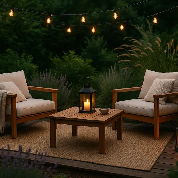 Tuin inrichten hygge stijl