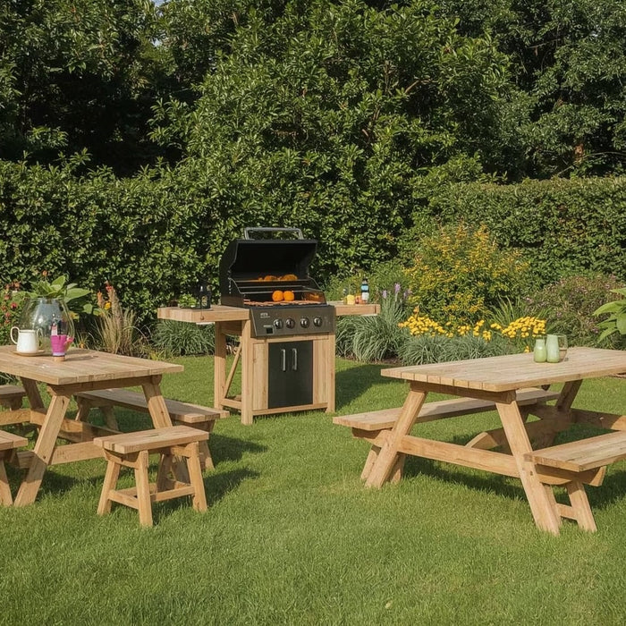 bbq set voor tuin