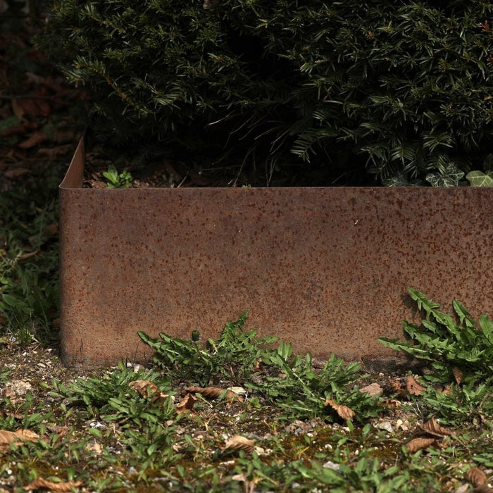 cortenstaal borderrand installatie