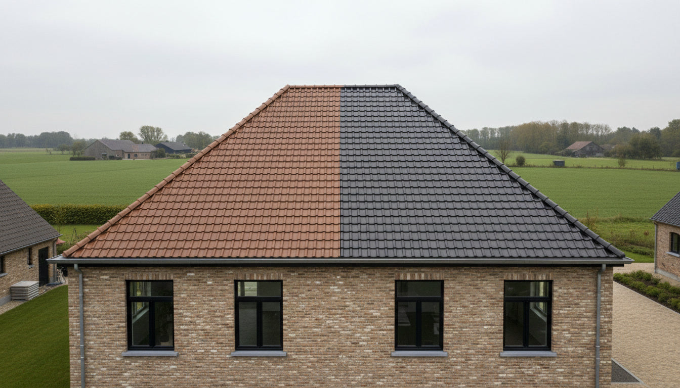 dakpannen kempische bouw mat of glanzend