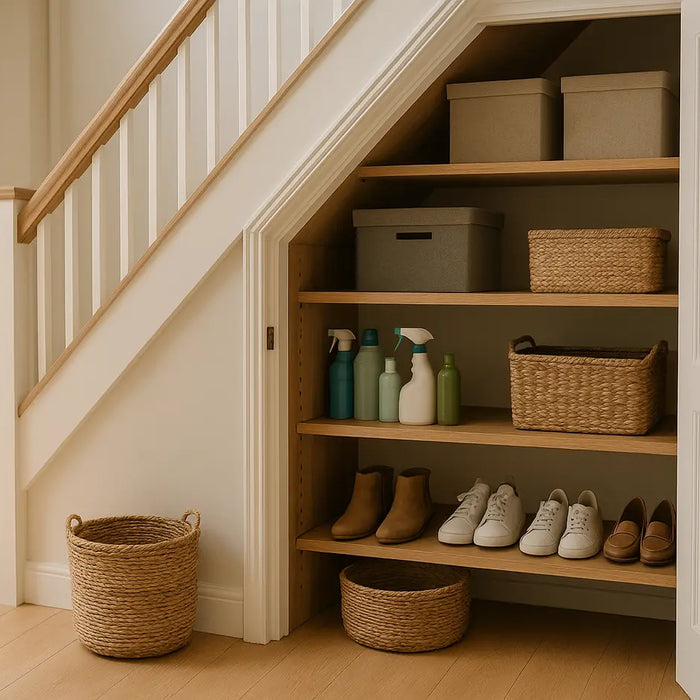 diepe ingerichte trapkast