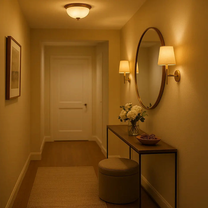 donkere ingerichte hal