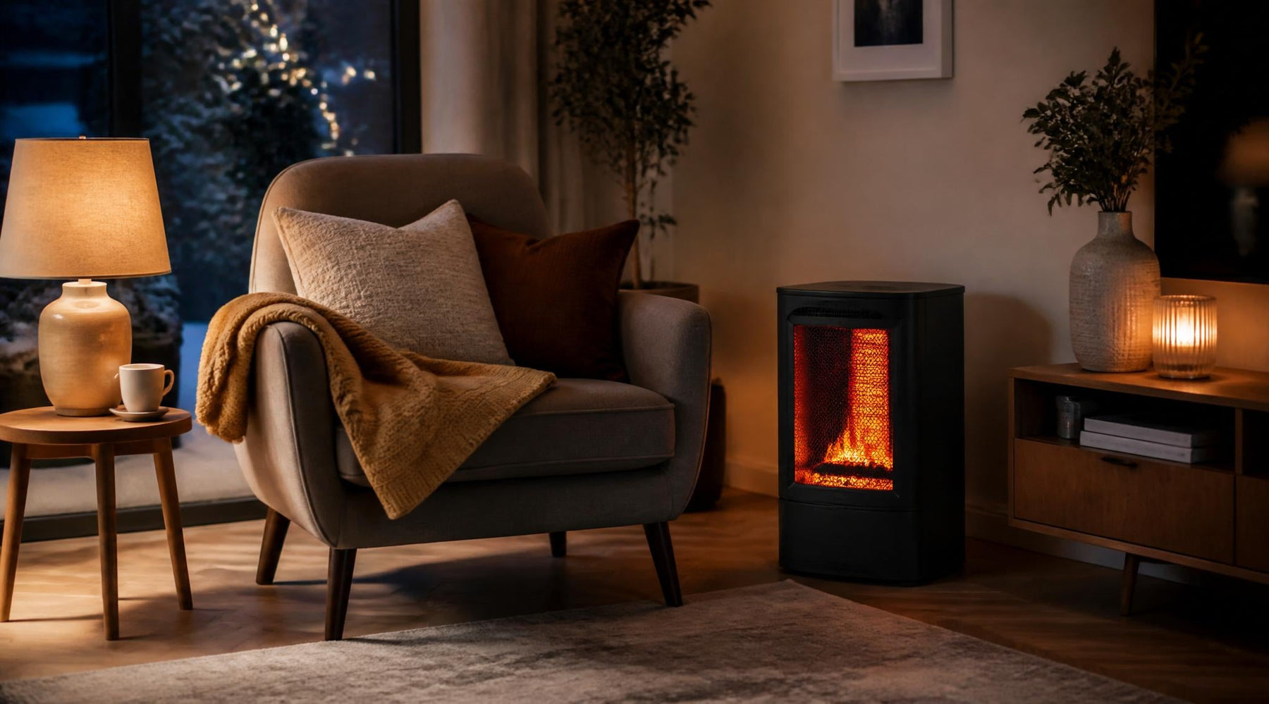 elektrowarmer gebruiken in woonkamer voor tijdelijke bijverwarming