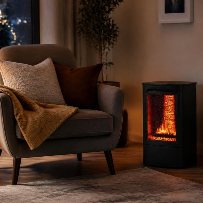 elektrowarmer gebruiken in woonkamer voor tijdelijke bijverwarming