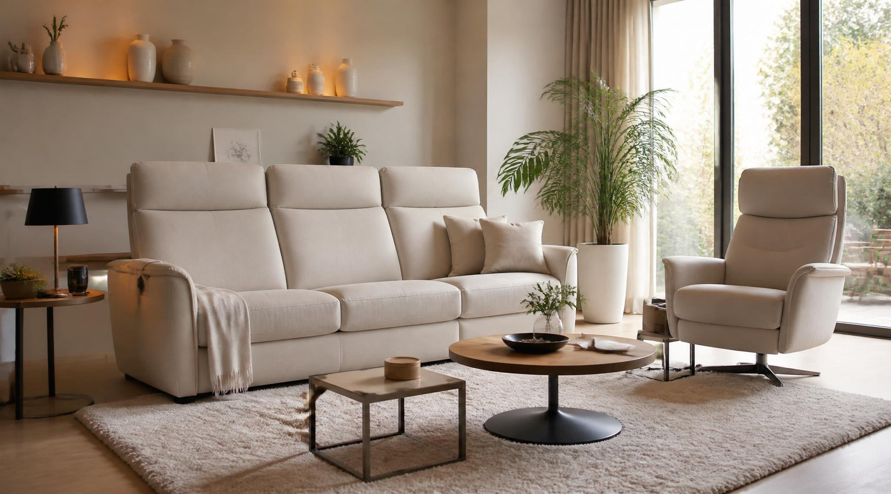 ergosofa comfortbank in moderne woonkamer
